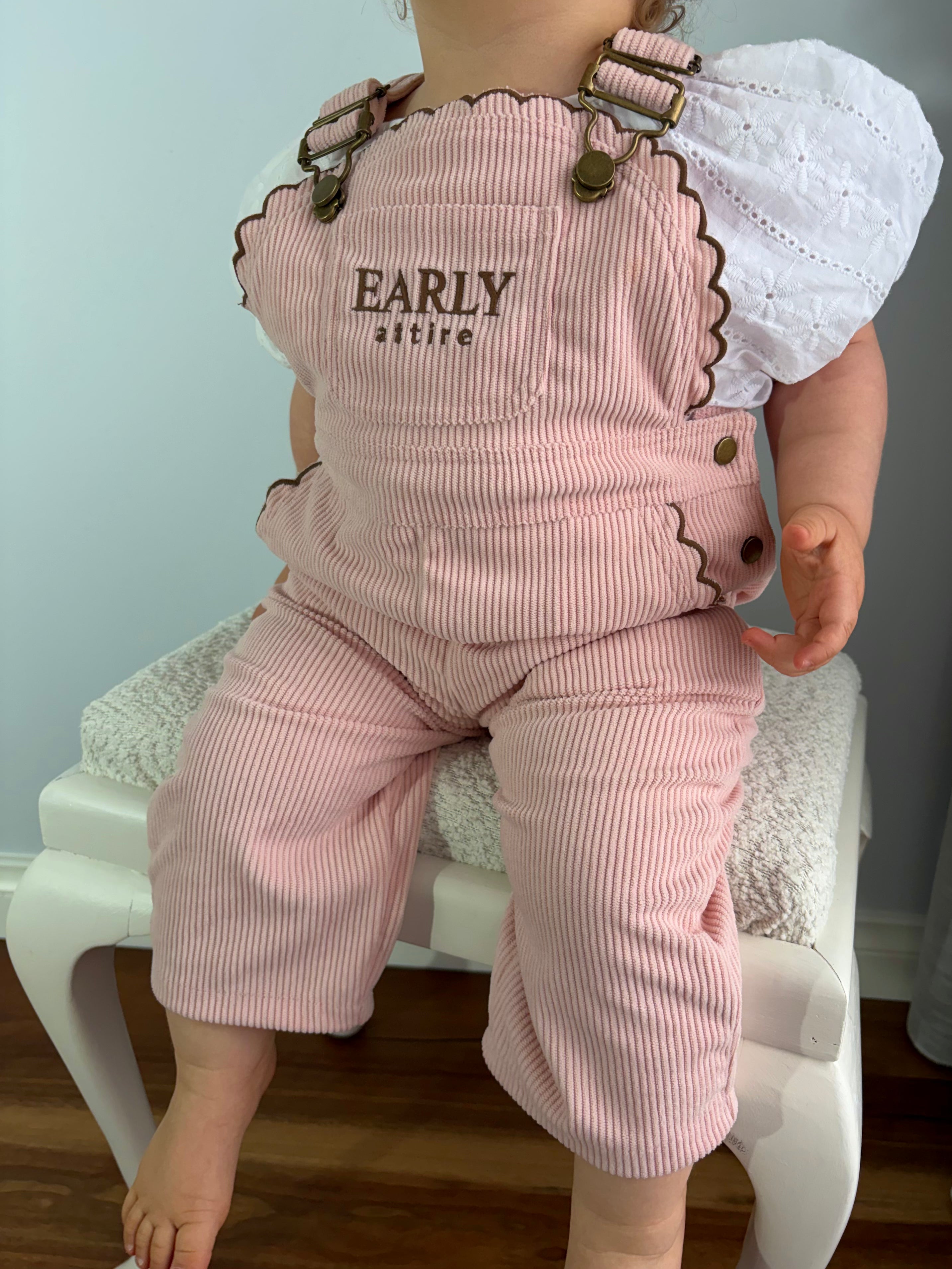 Poppy Overall - Blush Pink